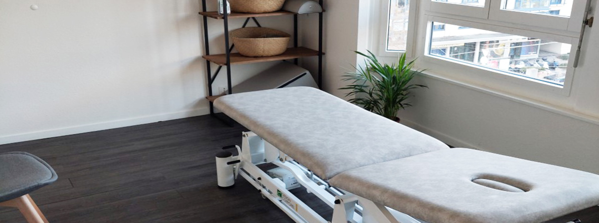 Cabinet de physiothérapie dans le quartier de la Servette, à deux pas de la Gare Cornavin